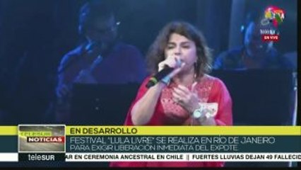 Avanza el Festival Lula Livre para exigir la libertad de Lula da Silva