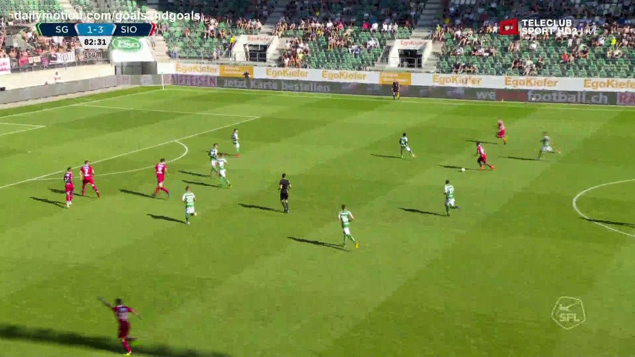 Philippe Goal HD - St. Gallen 1 - 4 FC Sion - 29.07.2018 (Full Replay)