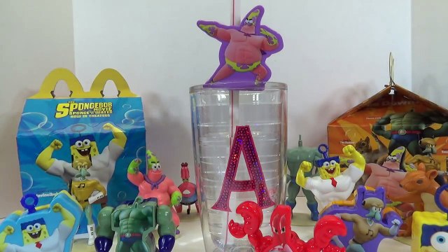 SPONGEBOB MOVIE SPONGE OUT OF WATER McDONALDS HAPPY MEAL TOYS INVINCIBUBBLE PLAY DOH SURP