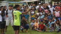 Honor y tradición, preseas de los juegos ancestrales de los emberá en Panamá