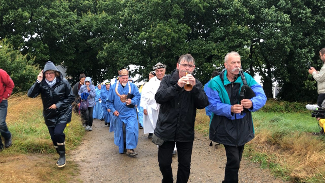 Inauguration de la statue de saint Piran