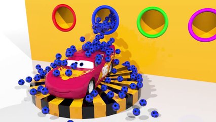 Dirty Mcqueen Becomes Clean After It was Washed with Water Bonny Kids Toddler Learning Video