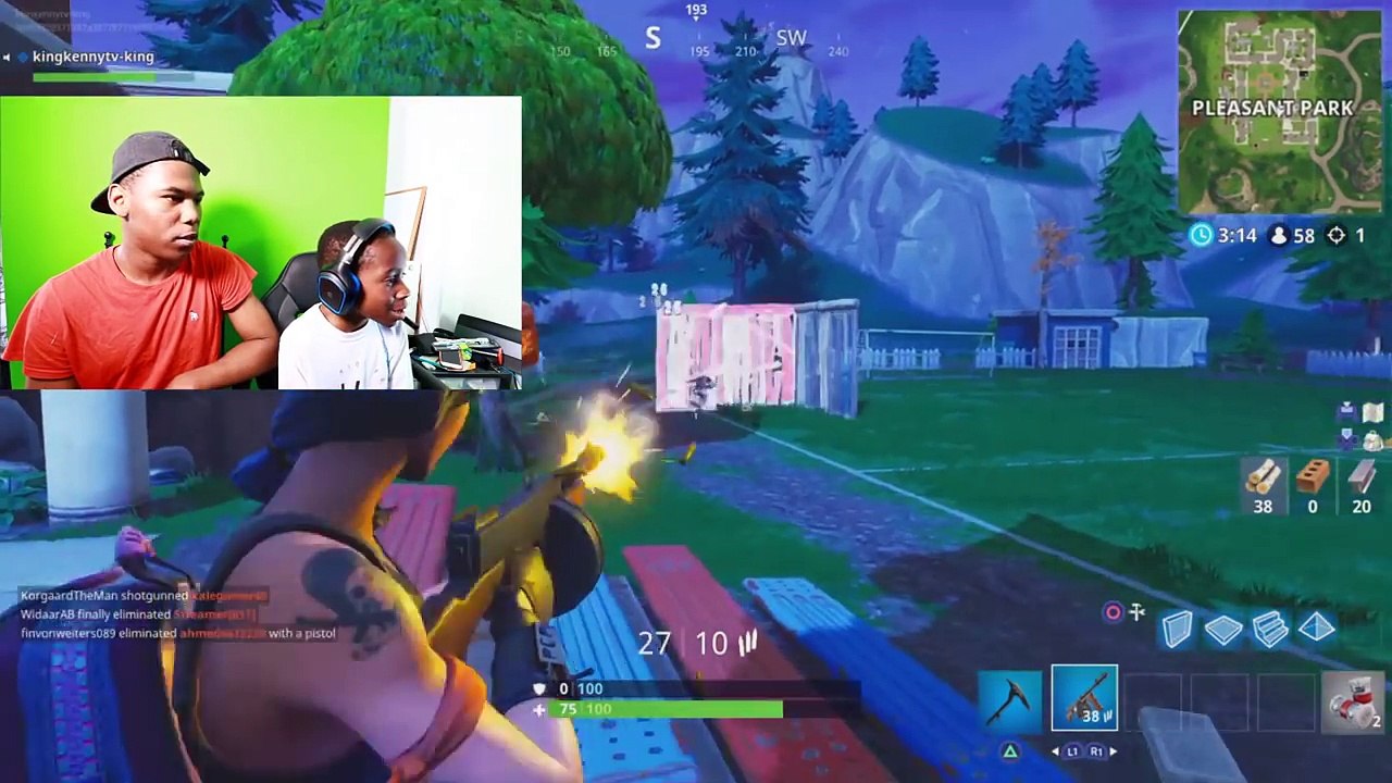 9 Year Old Kid WINS 10,000 V BUCKS In 1 Kill = 1 Spin Challenge! (Wheel Of Fortnite)