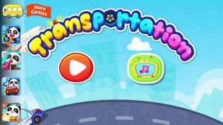 Fun Baby Panda Kids Games - Play And Drive Colorful Car, Truck, Train And Learn About Transportation