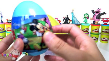 Minnie Mouse Play Doh Dev Sürpriz Yumurta Miki Fare araba, kung fu panda 3,
