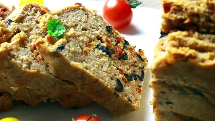 CAKE SALÉ VEGAN | OLIVES & TOMATES SECHÉES