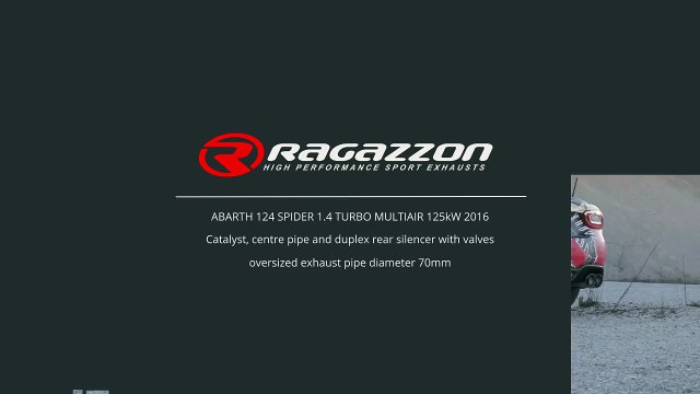 Abarth 124 Spider 1.4 Turbo Multiair 125 kW 2016 with Ragazzon Tuning exhaust