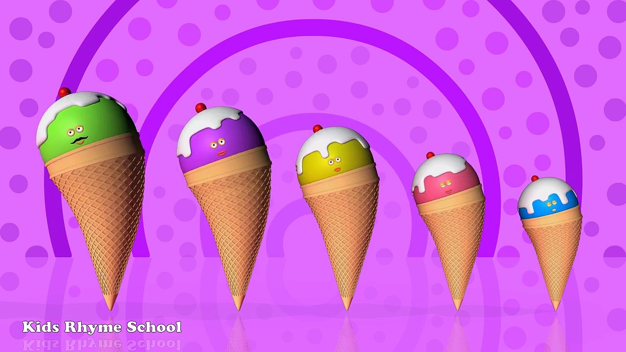 Cone Ice Cream Finger Family Song Nursery Rhymes and songs for kids