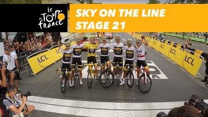 La team Sky sur la ligne / Sky on the line - Étape 21 / Stage 21 - Tour de France 2018