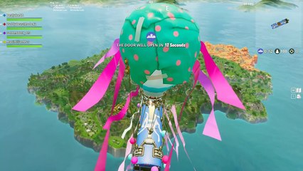 new battle bus glitch, it froze in the air and everyone fell in the water