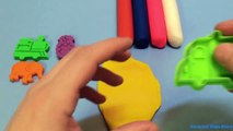 Learn Colours Play Doh Modelling Clay Ice Cream Popsicle Cars Mickey Mouse Peppa Pig Molds