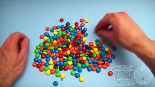 New Learn Colours with Surprise Eggs and a M & M Rainbow! Part 2!