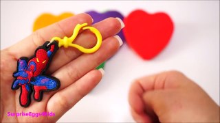 Play Doh Hearts Surprise Toys Minnie Mouse, Smuft, Spiderman, Spongebob toy children video