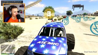 EXTREME MONSTER TRUCK PARKOUR! (GTA 5 Funny Moments)