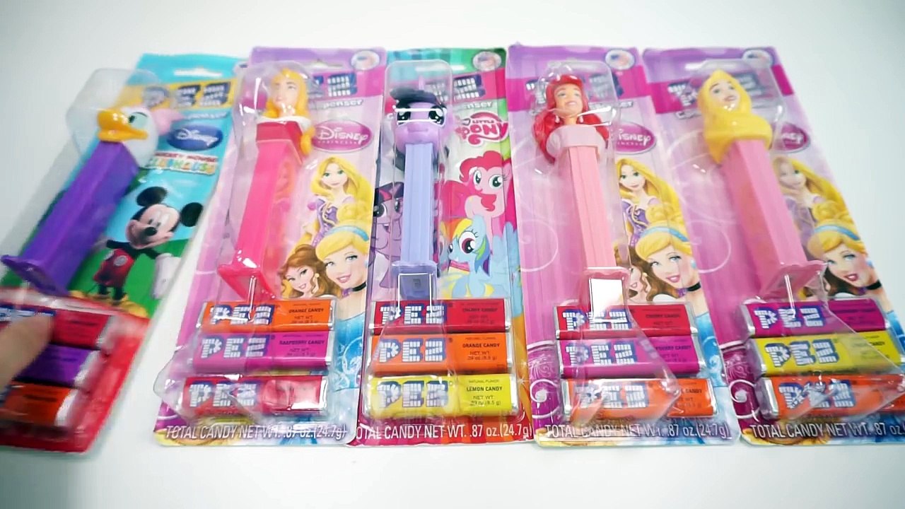 PEZ Candy Dispenser Disney Princess Rapunzel Ariel Aurora My Little Pony Daisy Duck Donald