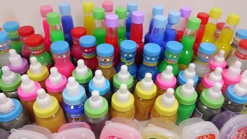 Learn Colors Slime Mix Combine Glitter Surprise Eggs Toys
