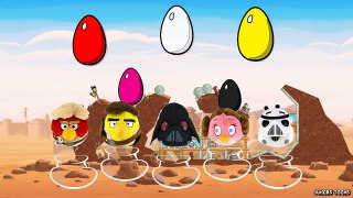 LEARN COLORS WITH ANGRY BIRDS STAR WARS SURPRISE EGGS | Colours | Learning Colors | JUNIOR