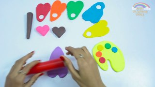Learning Colors for Kids with Color Hearts Play Doh | Colors for Children to Learn with Pl