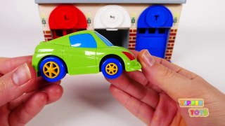 Learn my Colors with Garage Parking Toys and Vehicles for Children
