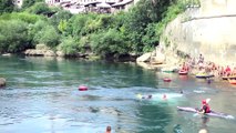 Mostar Köprüsü'nde geleneksel atlama yarışları - BOSNA HERSEK