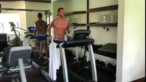 Sergio Ramos se entrena al ritmo de Marc Anthony