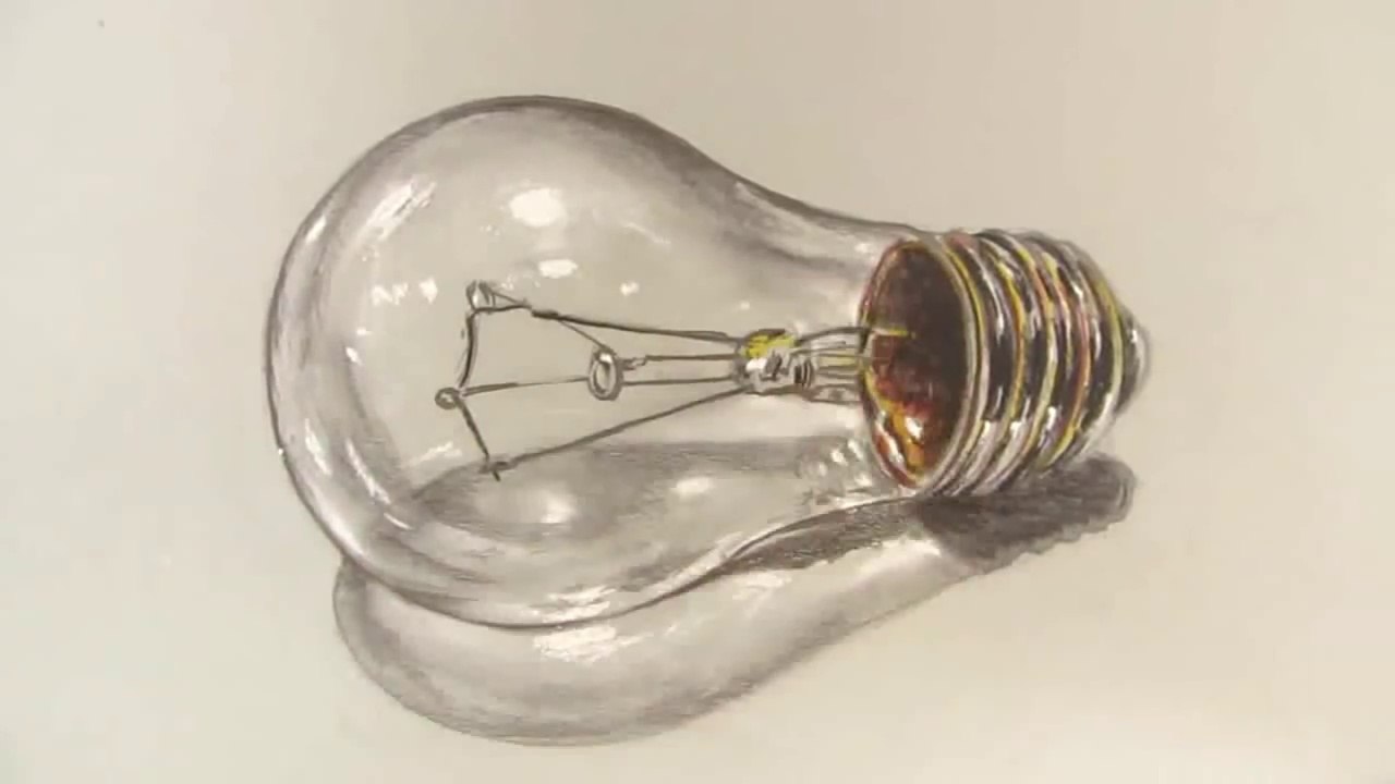 Comment dessiner une ampoule réaliste Time-Lapse