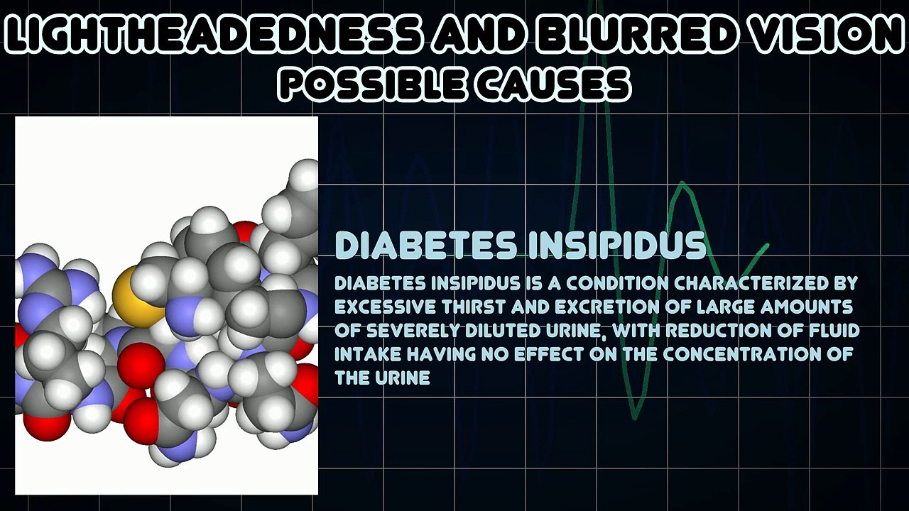 Lightheadedness and Blurred vision (Medical Symptom) video Dailymotion