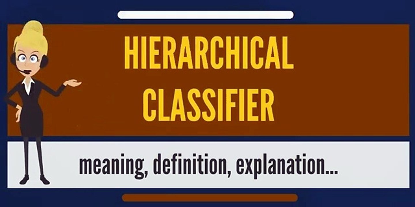 What is HIERARCHICAL CLASSIFIER? What does HIERARCHICAL CLASSIFIER mean