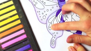 My Little Pony How To Draw Rarity Butterfly Equestria Girl with Wings Coloring Video for K