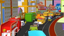 Wheels On The Bus Go Round And Round (Vehicles 2) 3D Nursery Rhymes & Songs for Kids