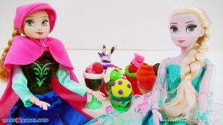 FROZEN PLAY DOH ICE CREAM SHOP ☆ ANNA & ELSA PLAYDOH POPSICLE SCOOPS N TREATS DIY