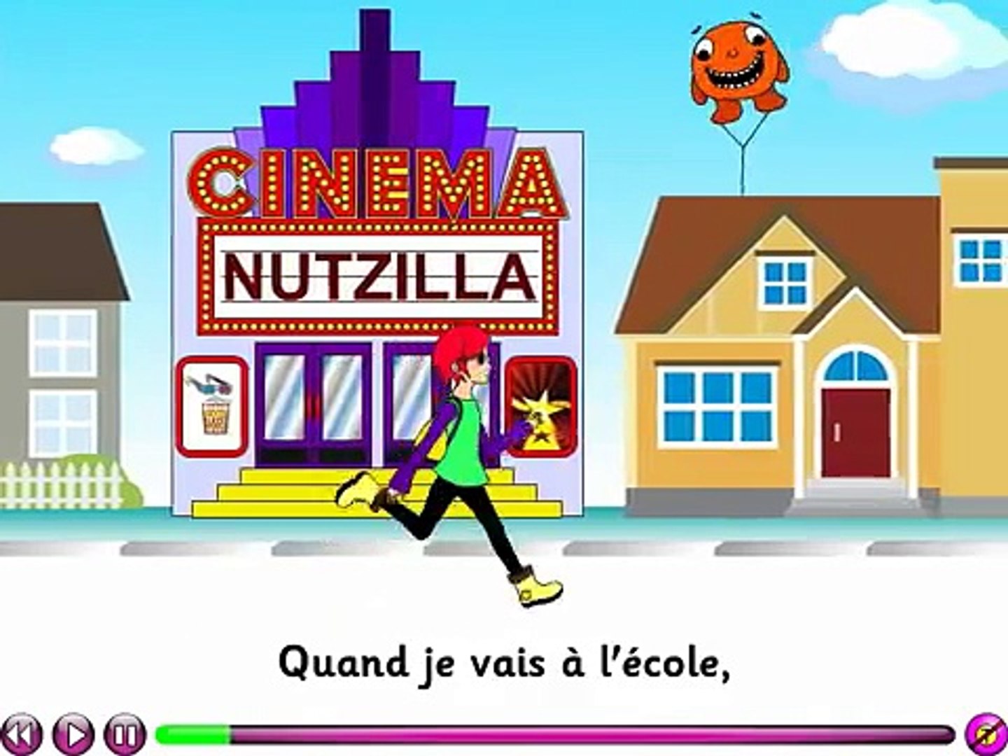 Quand Je Vais A Lecole French Song To Learn The Places In Town Video Dailymotion