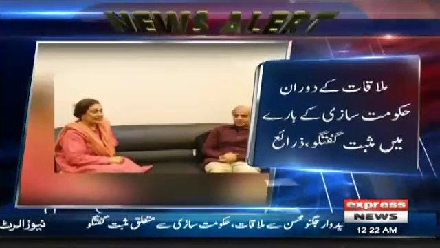 Shahbaz Sharif Meets Newly Elected MPA Jugnu Mohsin at Her Residence