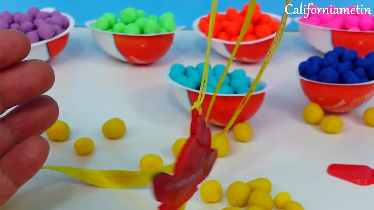 Play Doh Surprise Rainbow Dippin Dots Teletubbies Spiderman SpongeBob Shopkins Hello Kitty