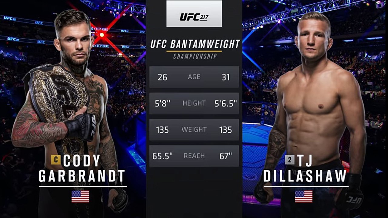 UFC 227 Free Fight- TJ Dillashaw vs Cody Garbrandt 1