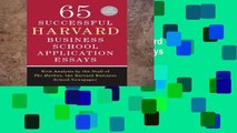 Favorit Book  65 Successful Harvard Business School Application Essays Unlimited acces Best