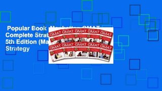 Popular Book  Manhattan GMAT Complete Strategy Guide Set, 5th Edition (Manhattan GMAT Strategy
