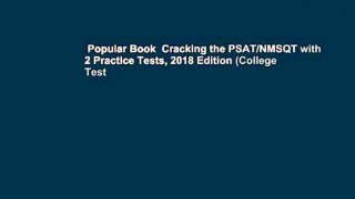 Popular Book  Cracking the PSAT/NMSQT with 2 Practice Tests, 2018 Edition (College Test
