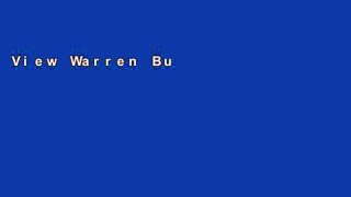 View Warren Buffett s Ground Rules: Words of Wisdom from the Partnership Letters of the World s