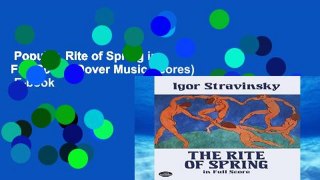 Popular  Rite of Spring in Full Score (Dover Music Scores)  E-book