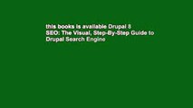 this books is available Drupal 8 SEO: The Visual, Step-By-Step Guide to Drupal Search Engine