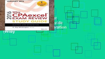 Trial Ebook  Wiley CPAexcel Exam Review 2016 Study Guide January: Auditing and Attestation (Wiley