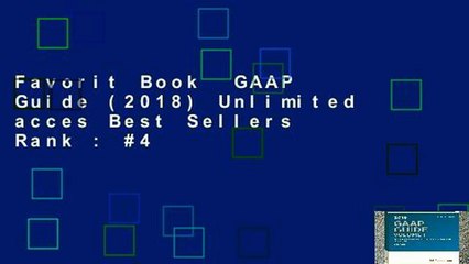 Favorit Book  GAAP Guide (2018) Unlimited acces Best Sellers Rank : #4