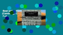 Best seller  Bruckner Studies (Cambridge Composer Studies)  Full
