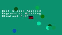 Best E-book Applied Regression Modeling D0nwload P-DF