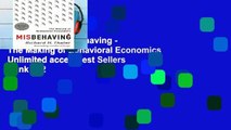 Trial Ebook  Misbehaving - The Making of Behavioral Economics Unlimited acces Best Sellers Rank : #2
