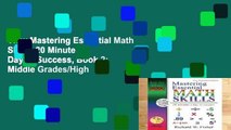 View Mastering Essential Math Skills: 20 Minutes a Day to Success, Book 2: Middle Grades/High