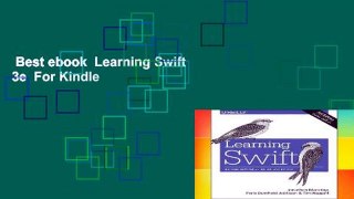 Best ebook  Learning Swift 3e  For Kindle