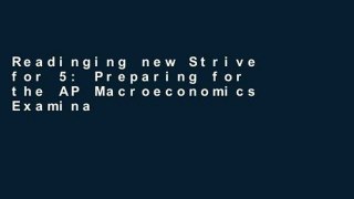 Readinging new Strive for 5: Preparing for the AP Macroeconomics Examination free of charge