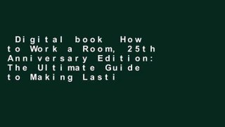 Digital book  How to Work a Room, 25th Anniversary Edition: The Ultimate Guide to Making Lasting